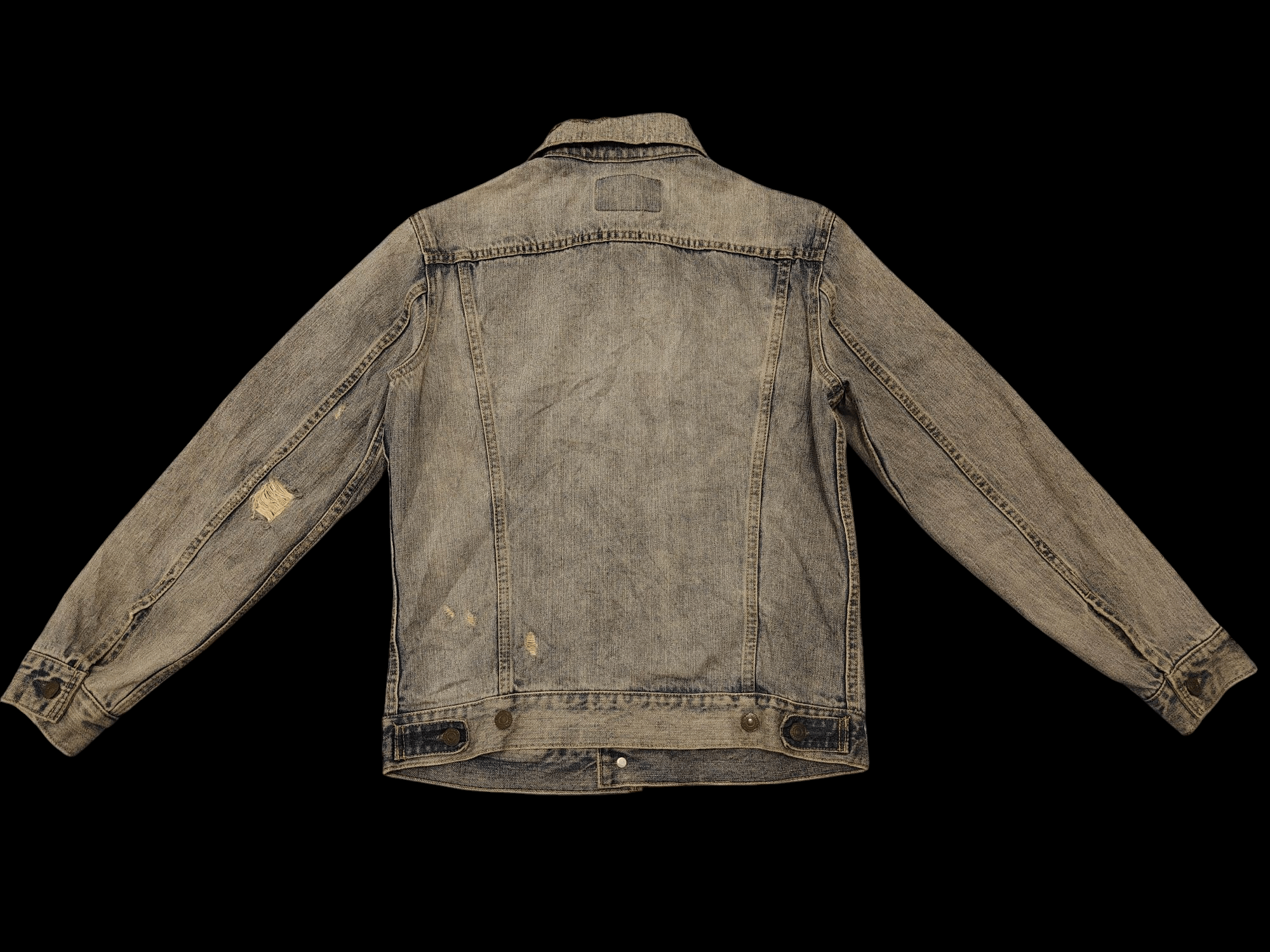 Japanese Brand 💥Insane💥 Ungrid 211407180904 Distressed denim Jacket Size M / US 6-8 / IT 42-44 - 2 Thumbnail