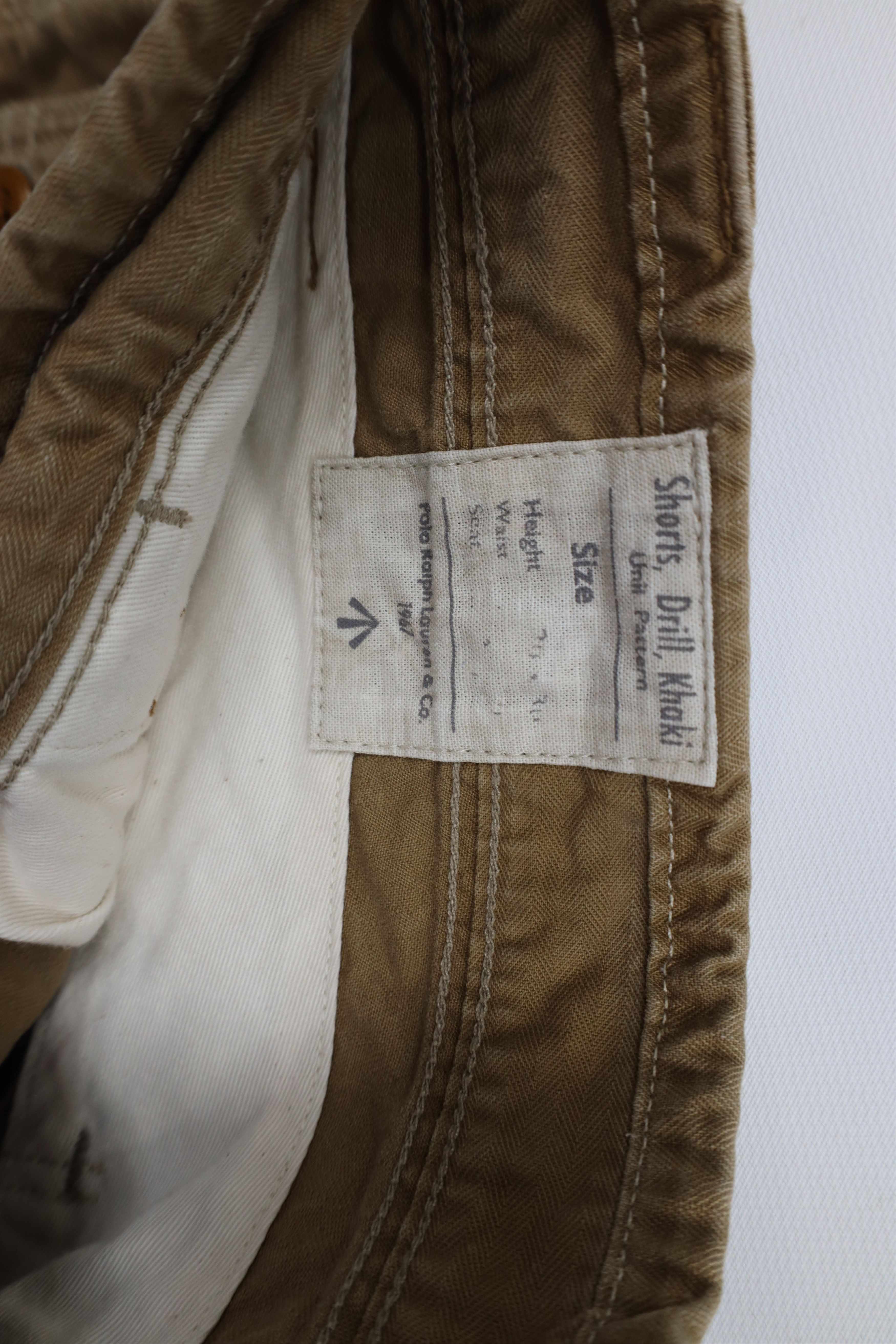 Ralph Lauren × Vintage Vintage 90s Ralph Lauren Fit Herringbone Button Fly Shorts Size US 40 / EU 56 - 9 Thumbnail