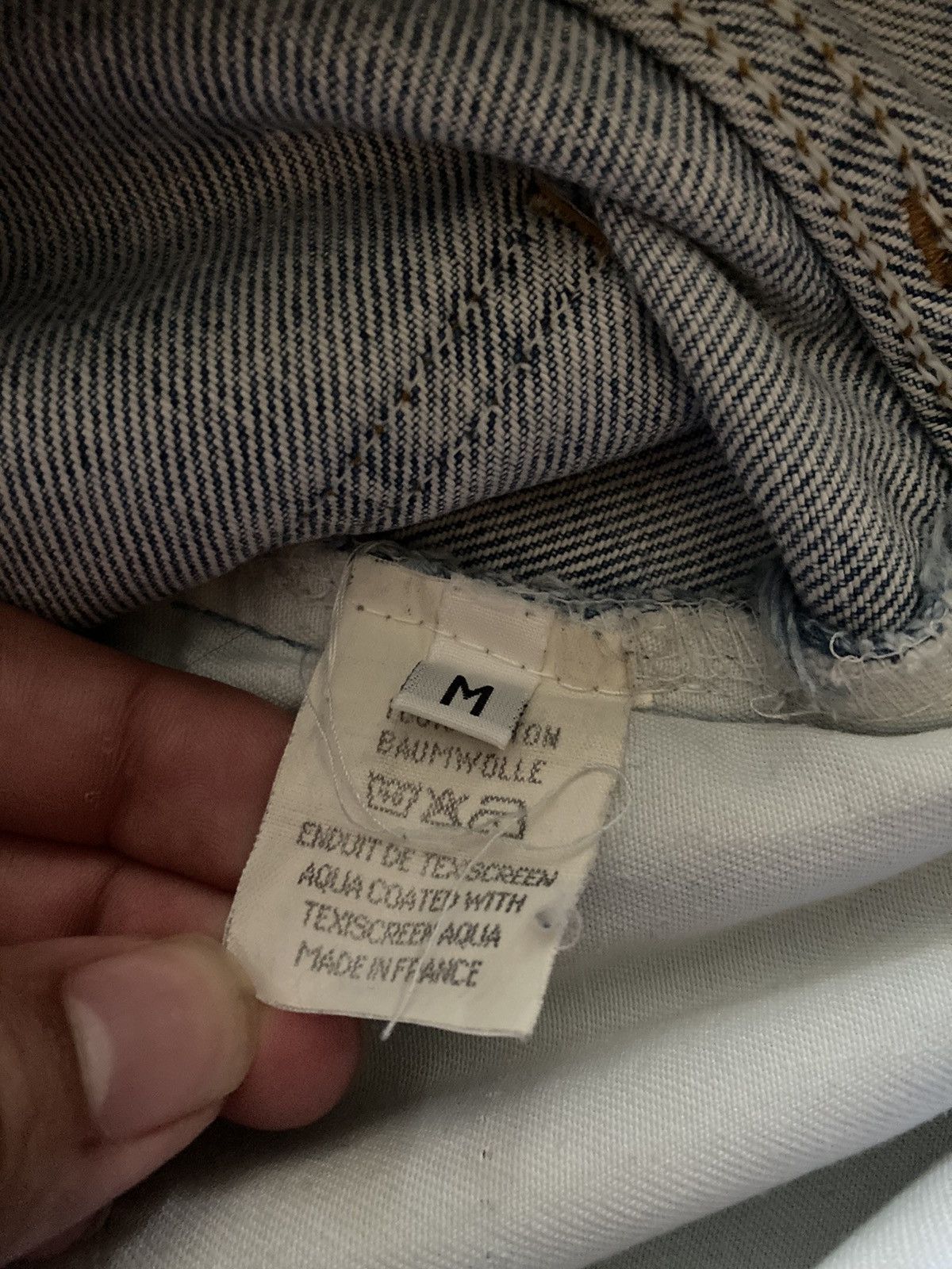 Maison Margiela 1999 Maison Margiela Painted Artisanal 0 10 90s White Jeans Size US 32 / EU 48 - 12 Thumbnail