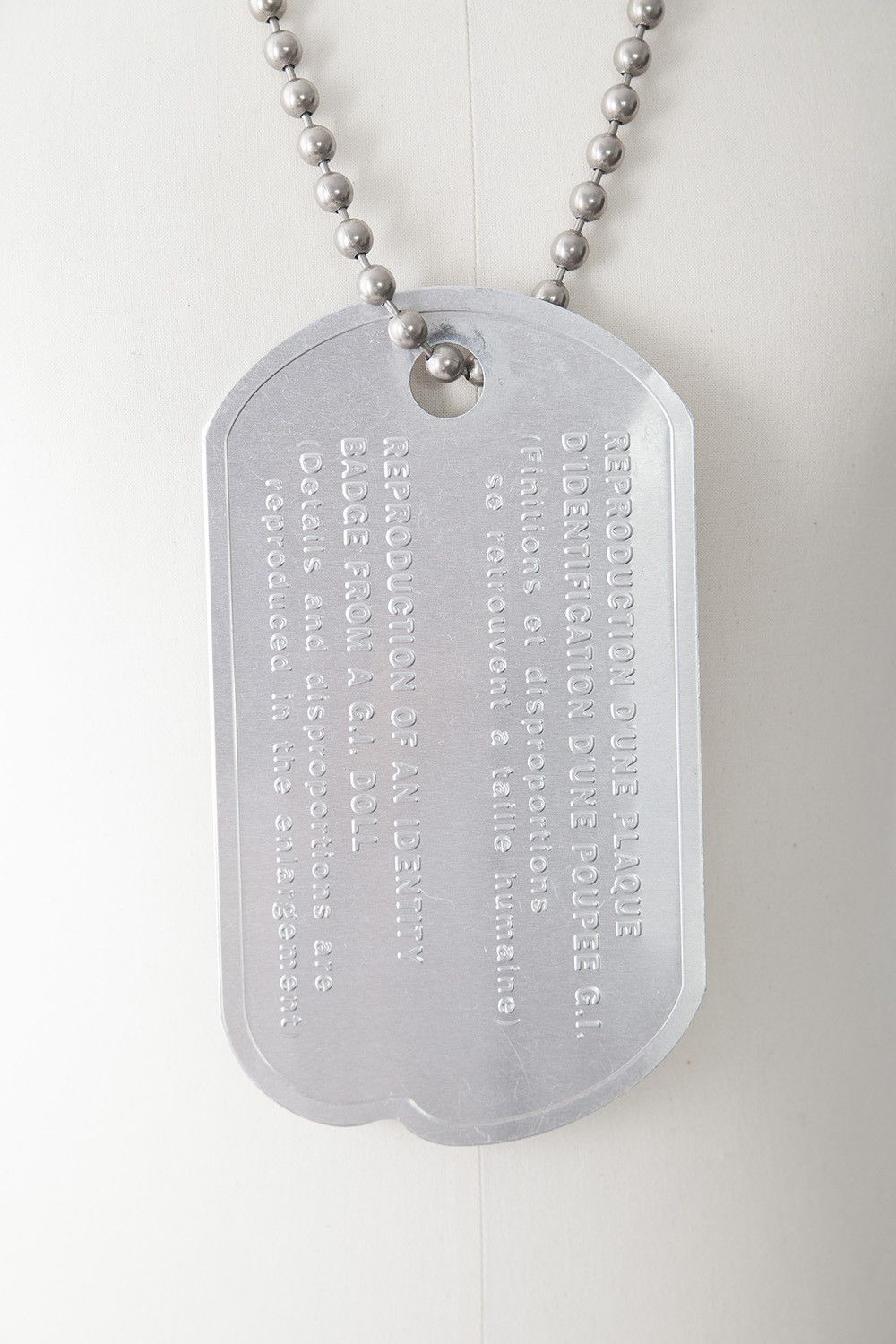 Maison Margiela SS99 oversized dog tag Size ONE SIZE - 2 Thumbnail