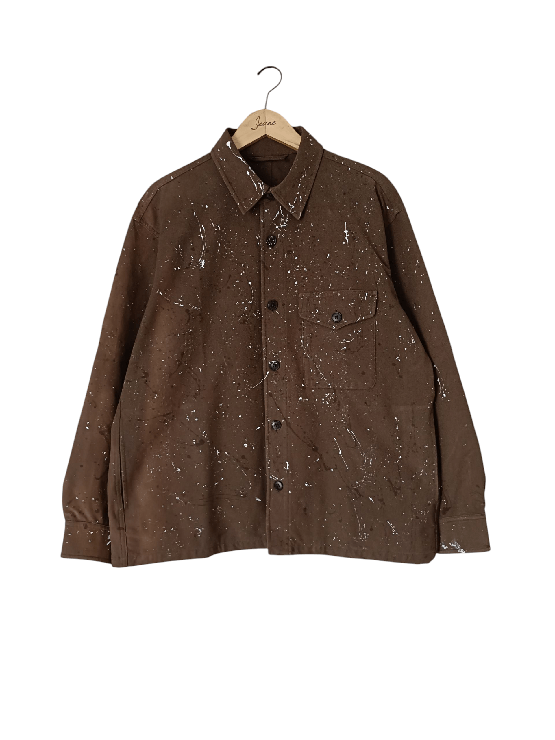 Uniqlo military style custom splatter jacket