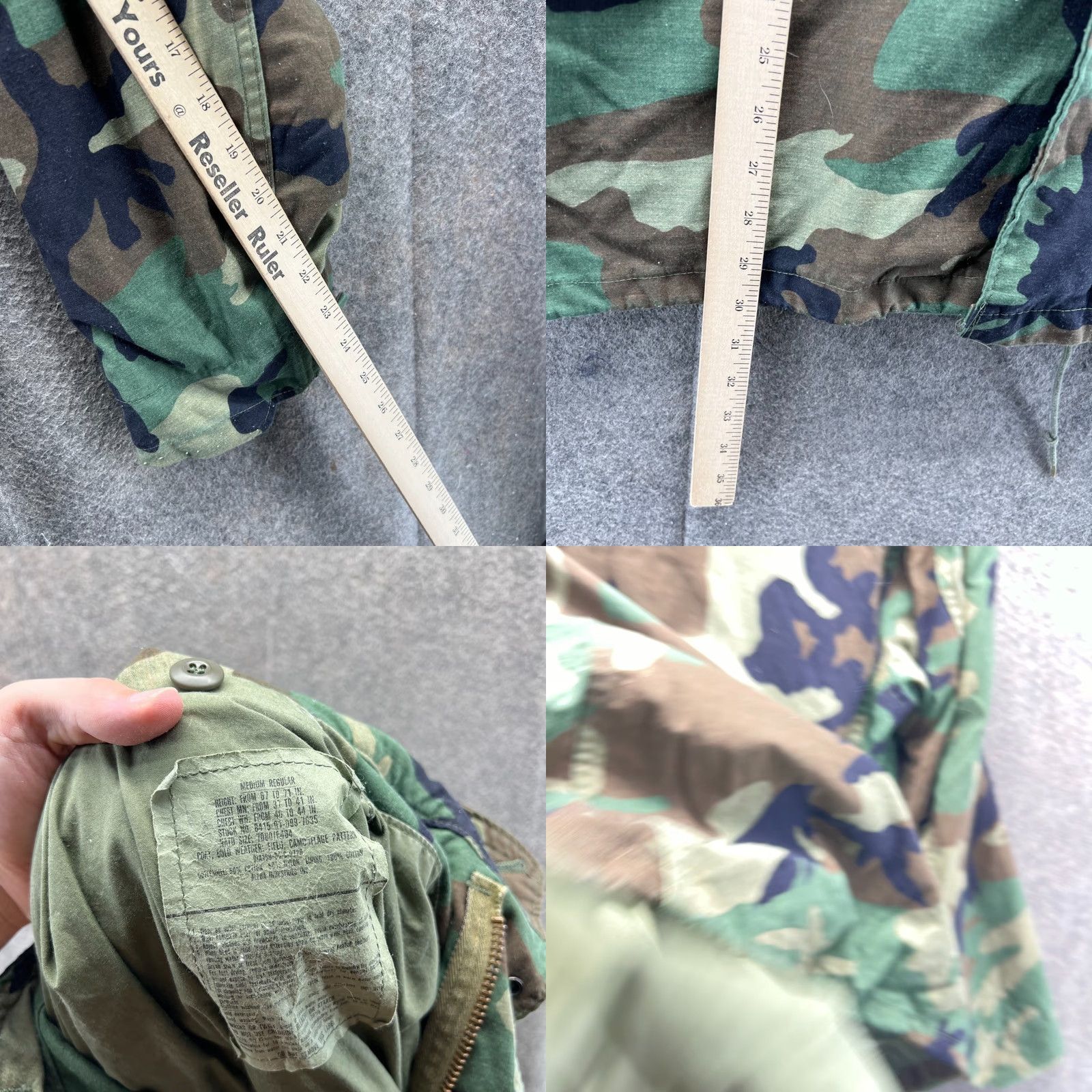 Vintage US Army Jacket Shirt Mens Medium Camo Military Cold Weather Field Coat Vintage Parka Size US M / EU 48-50 / 2 - 8 Thumbnail