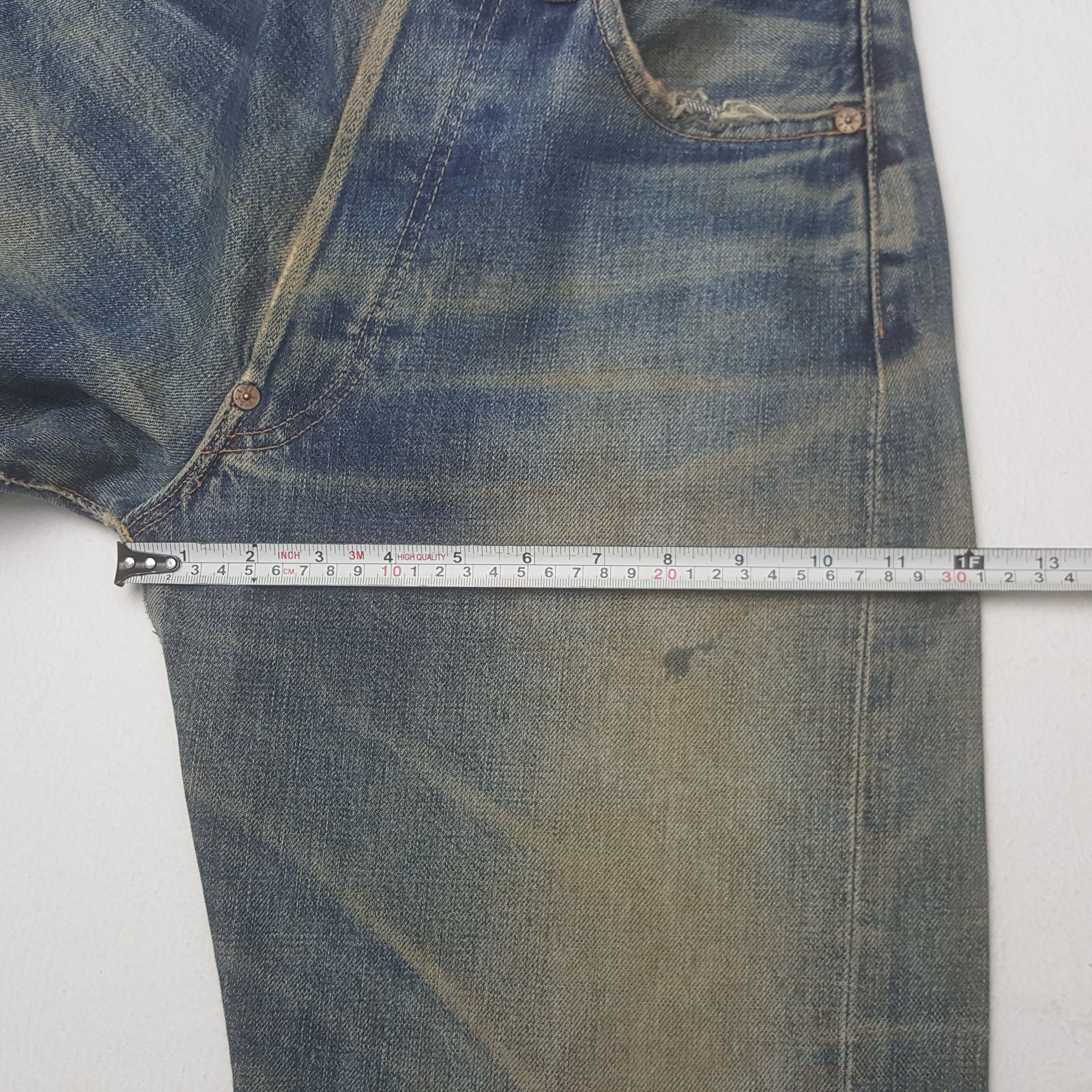 Evisu Vintage Evis Japanese Brand Daicock Custom Art Denim Jeans Size US 27 - 11 Thumbnail