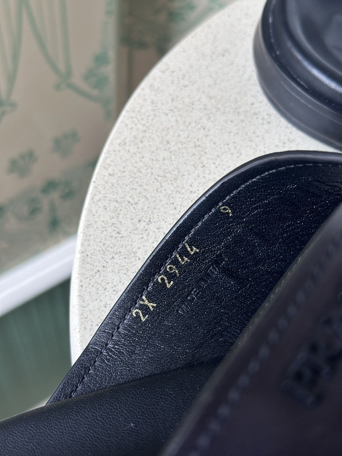 Prada RPADA Sandals Saffiano Leather Black Size: US 9/ EU 43 Size US 9 / EU 42 - 13 Thumbnail