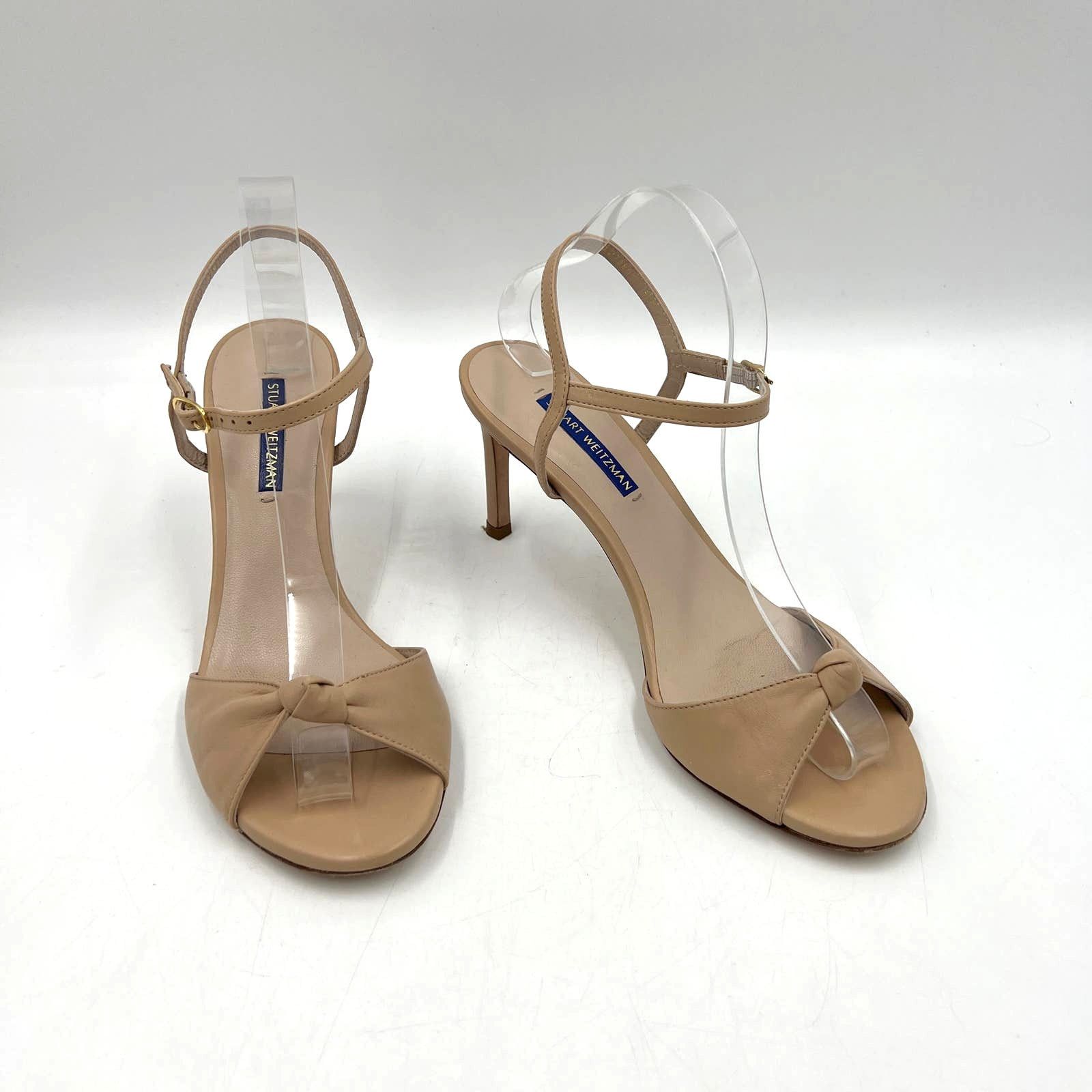 Stuart Weitzman Stuart Weitzman Gloria 80 Nude Stiletto Heels Size US 8.5 / IT 38.5 - 1 Thumbnail