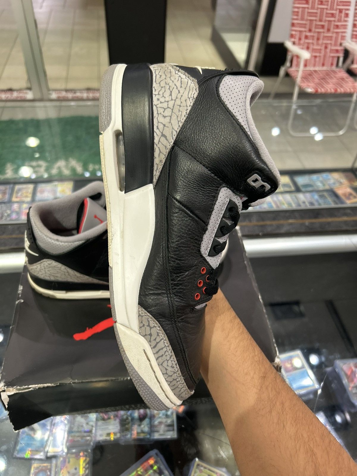 Jordan Brand Jordan 3 Black cement 2024 Size US 12 / EU 45 - 4 Thumbnail