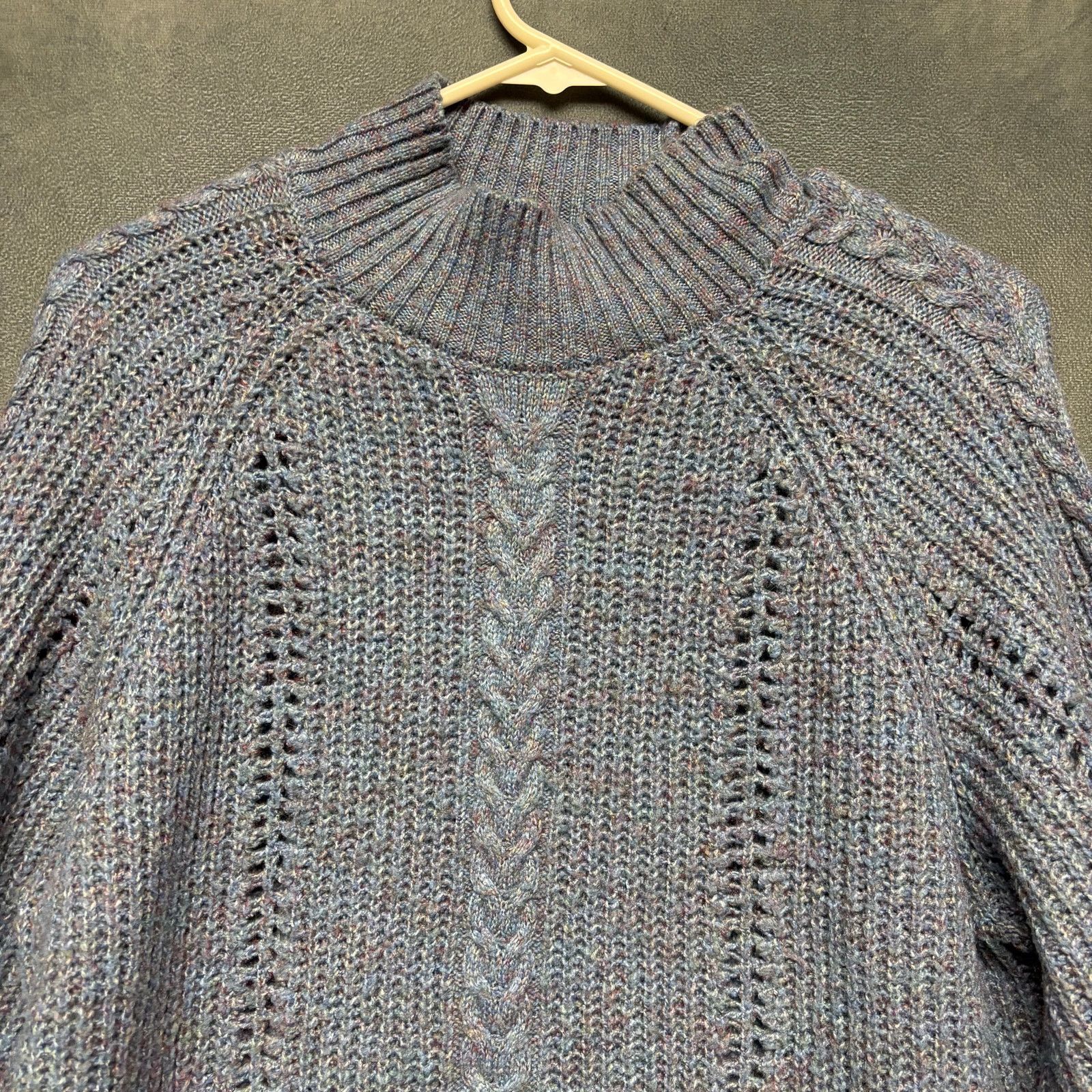 Other Woven Sweater Knit Womens Mock Turtleneck Multicolor Size XL / US 12-14 / IT 48-50 - 6 Thumbnail