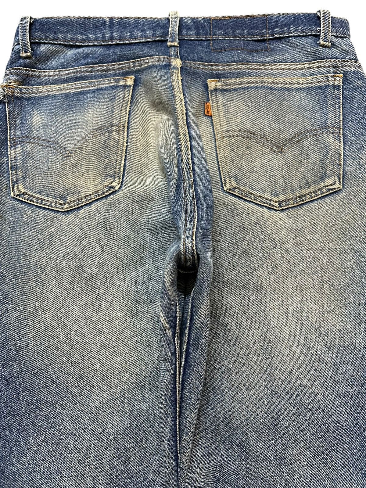 Levi's Vintage 80s Levis Orange Tab Faded Wash Distress Jeans Size US 33 - 5 Thumbnail