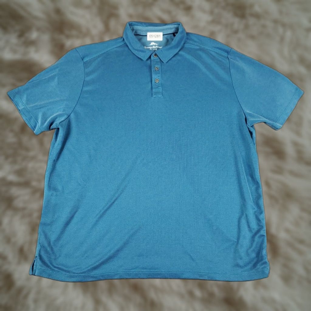 Tommy Bahama VINTAGE Tommy Bahama Polo Shirt Mens 2XL Blue Marlin Polo Short Sleeve Casual Baseball Golf Lacrosse Rugby Modern Classic Mens Size US XXL / EU 58 / 5 - 1 Thumbnail