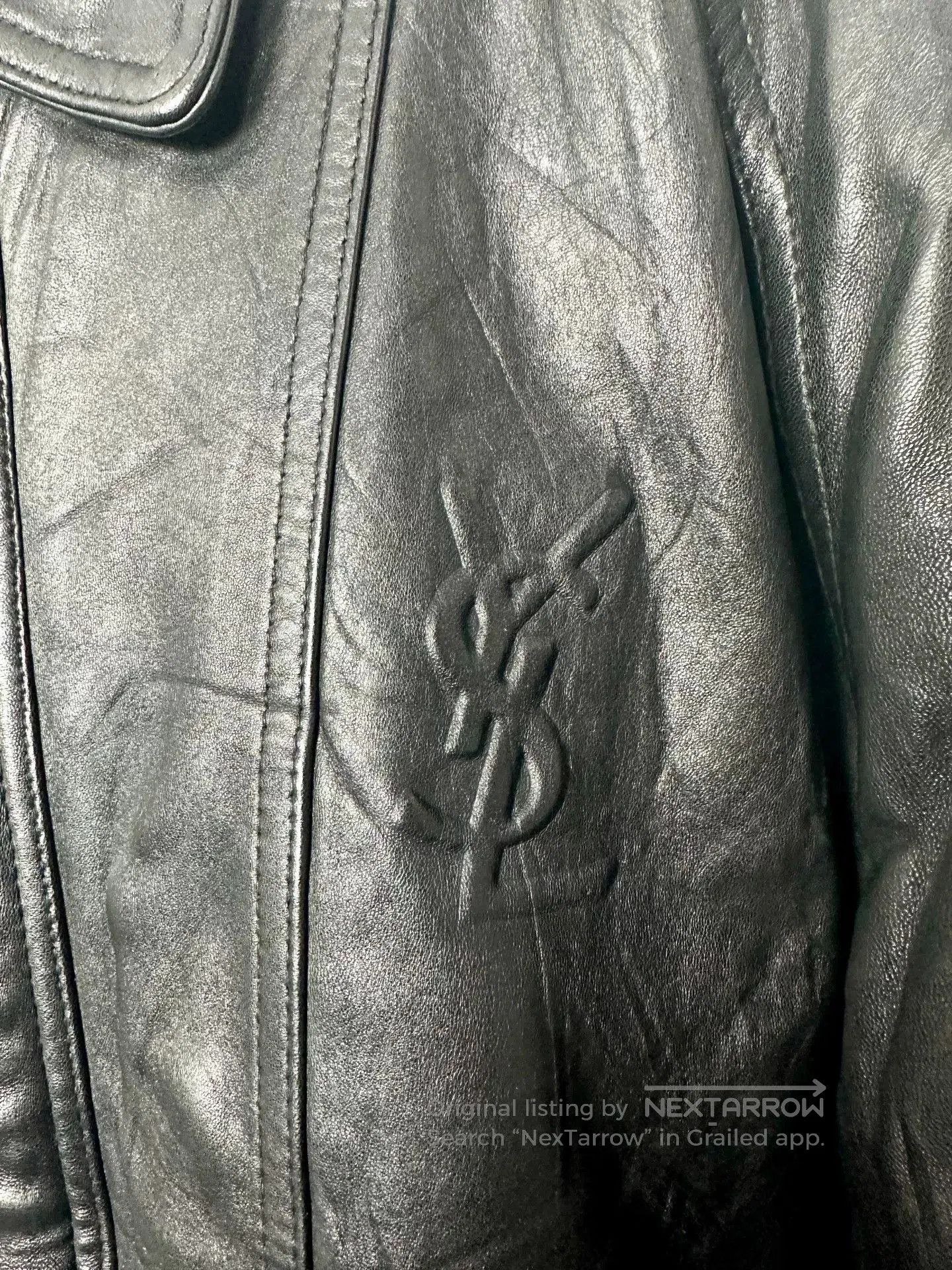 Saint Laurent Paris Vintage 90s Yves Saint Laurent Leather Jacket. Size US M / EU 48-50 / 2 - 3 Thumbnail