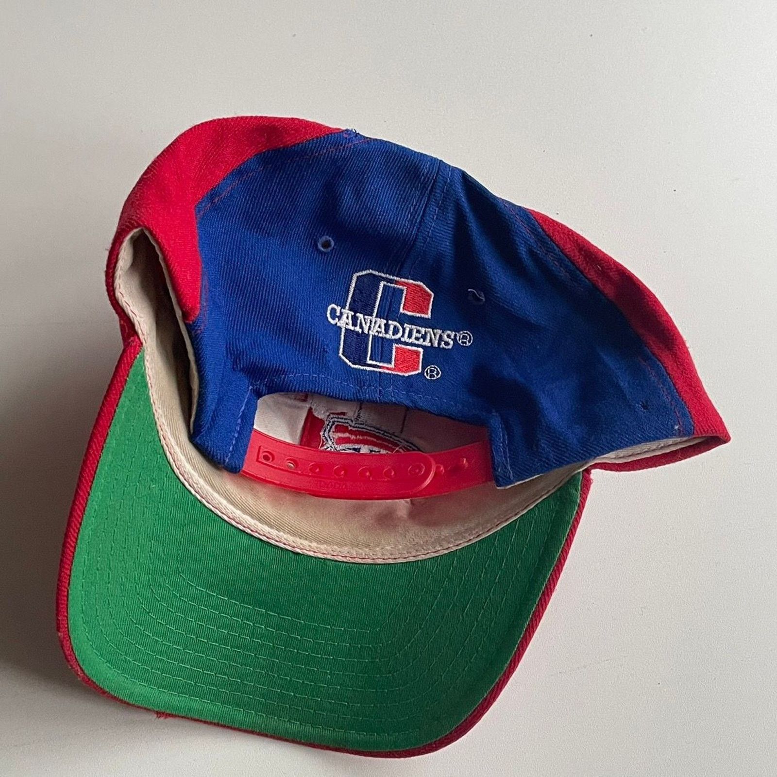 NHL Vintage 1990s Montreal Canadien Embroidered NHL Snapback Hat Size ONE SIZE - 3 Thumbnail