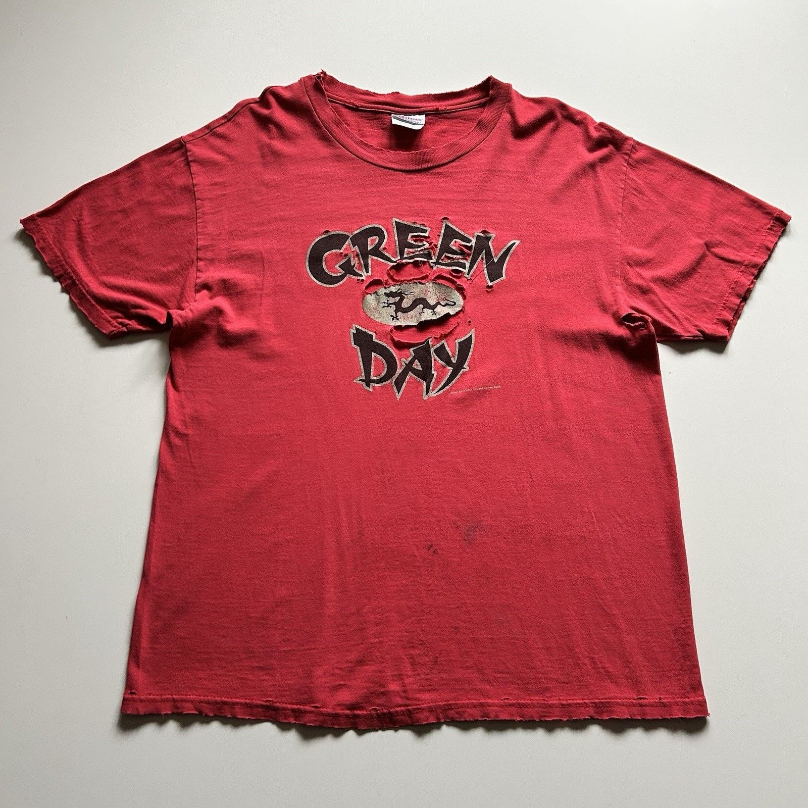 Band Tees Vintage Green Day T Shirt Large Hanes 2000 Y2K Distressed Size US L / EU 52-54 / 3 - 1 Thumbnail