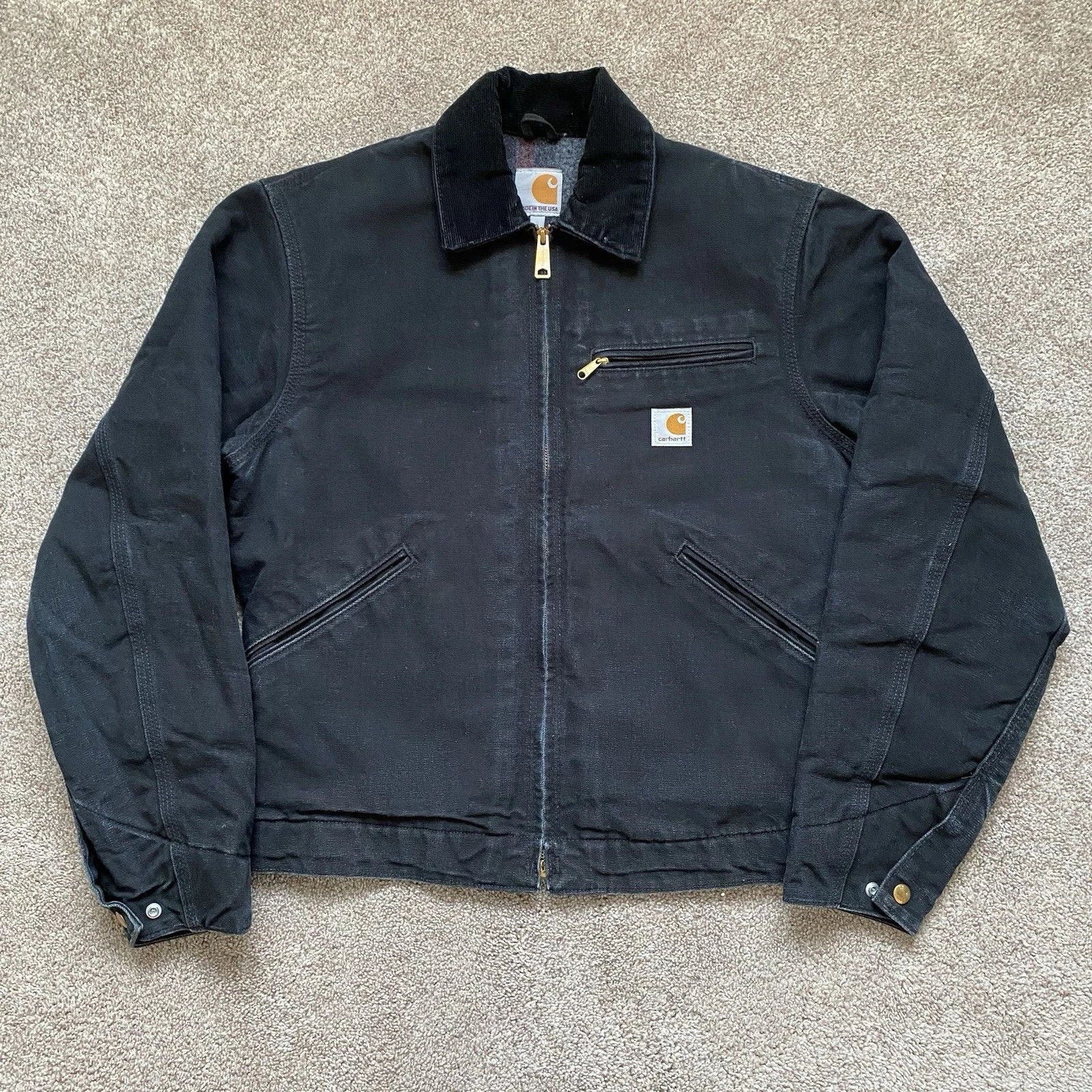Carhartt Blacked Out Detroit Jacket Chrysler x Carhartt | Grailed