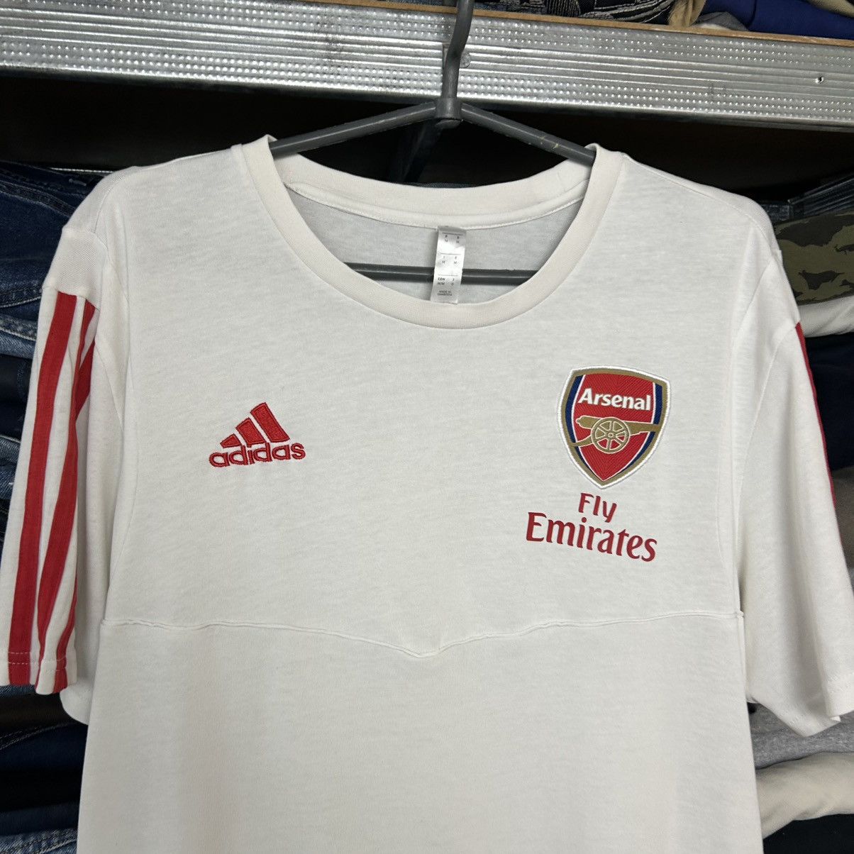 Adidas Mens Adidas FC Arcenal Training cotton tee Size US M / EU 48-50 / 2 - 2 Thumbnail