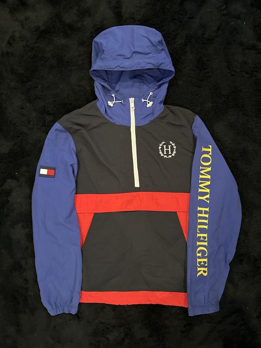 Tommy hilfiger clearance half zip windbreaker