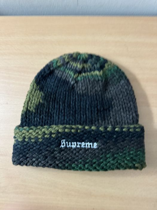 Supreme Supreme Gradient Spacedye Beanie Olive | Grailed