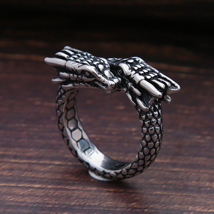 Jewelry Creative Double Headed Dragon Rings | Grailed