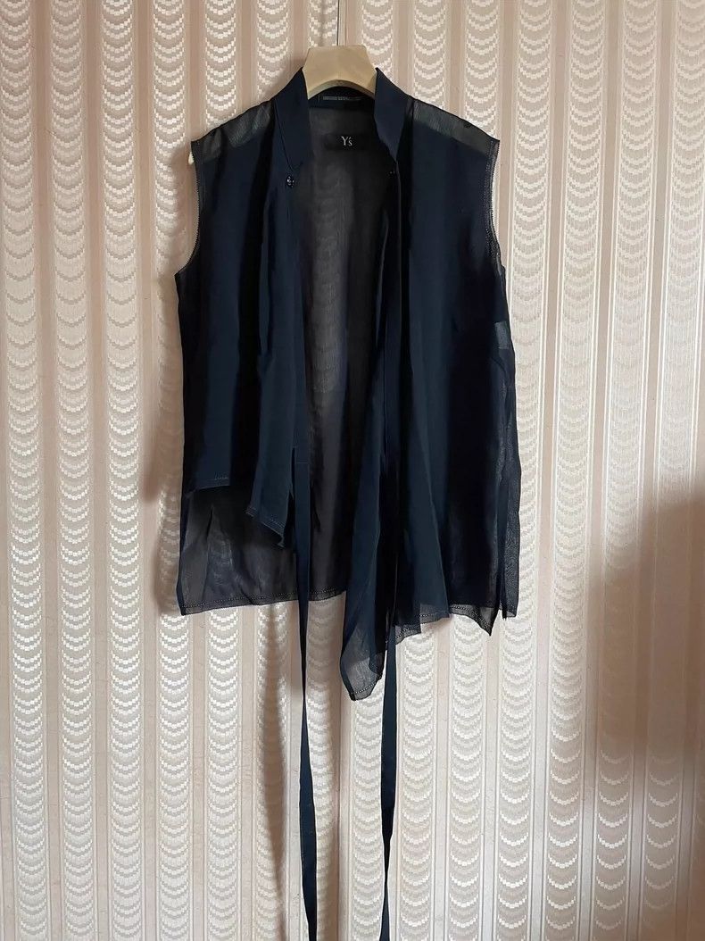 Y's Y's size os Navy Blue Chinese Mesh Vest Size US M / EU 48-50 / 2 - 1 Thumbnail