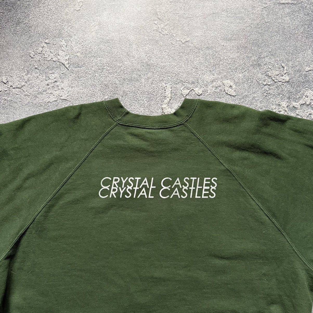 Vintage Crystal Castles II Album Sweatshirt Vintage Green Crewneck Size US XL / EU 56 / 4 - 5 Thumbnail