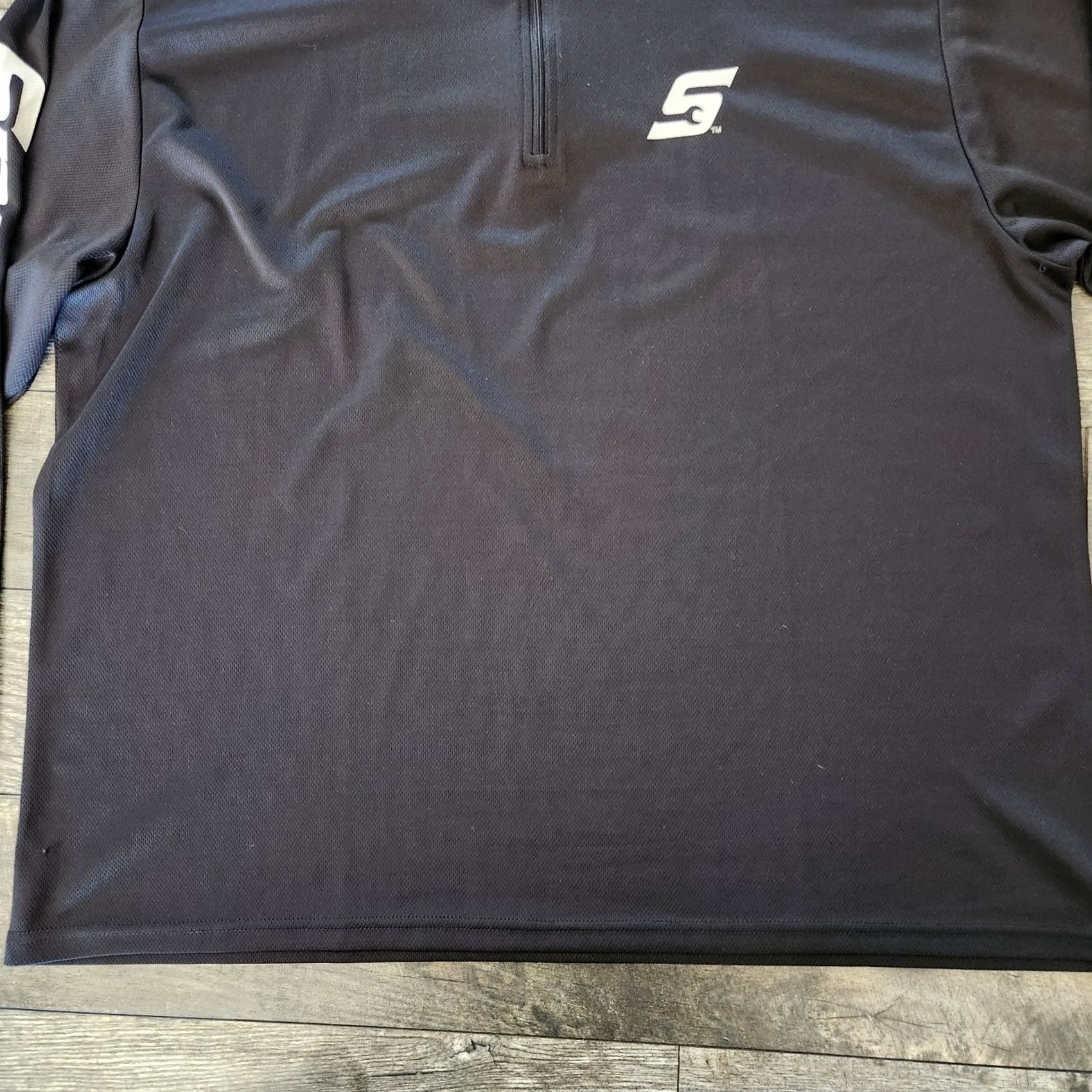 Vintage Snap-On Tools Pullover Mens XL Black 1/4 Zip Performance Lightweight Size US XL / EU 56 / 4 - 2 Thumbnail