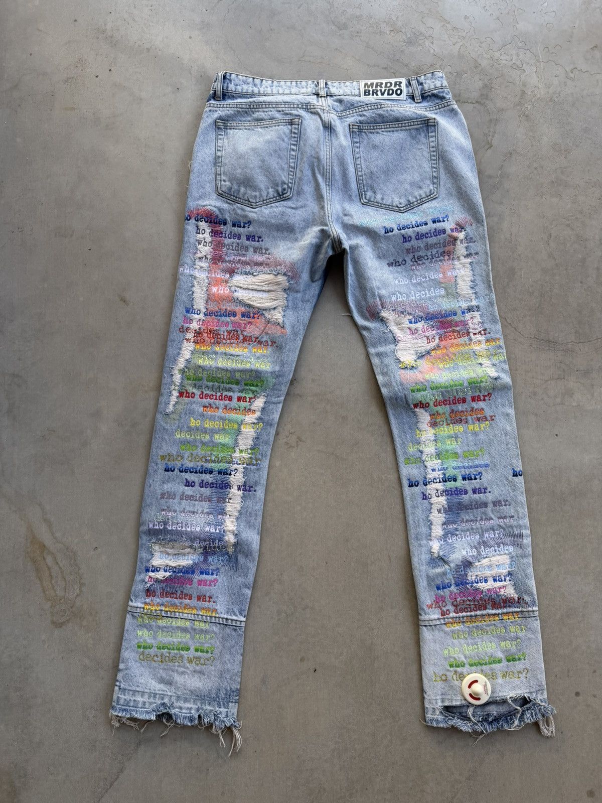 Who Decides War Who Decides War Scripture Denim Size 36 New Rare Size US 36 / EU 52 - 2 Thumbnail