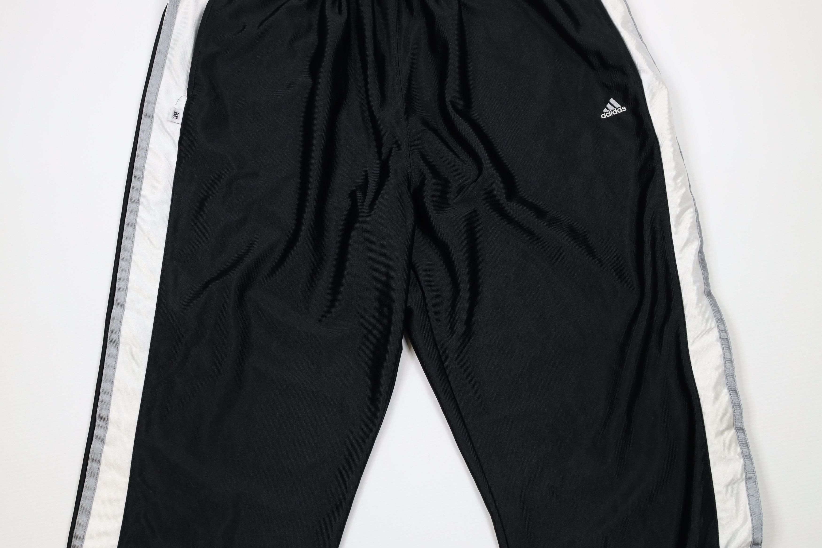 Adidas × Vintage Vintage Y2K 2001 Adidas Block Wide Leg Tearaway Sweatpants Size US 40 / EU 56 - 3 Thumbnail