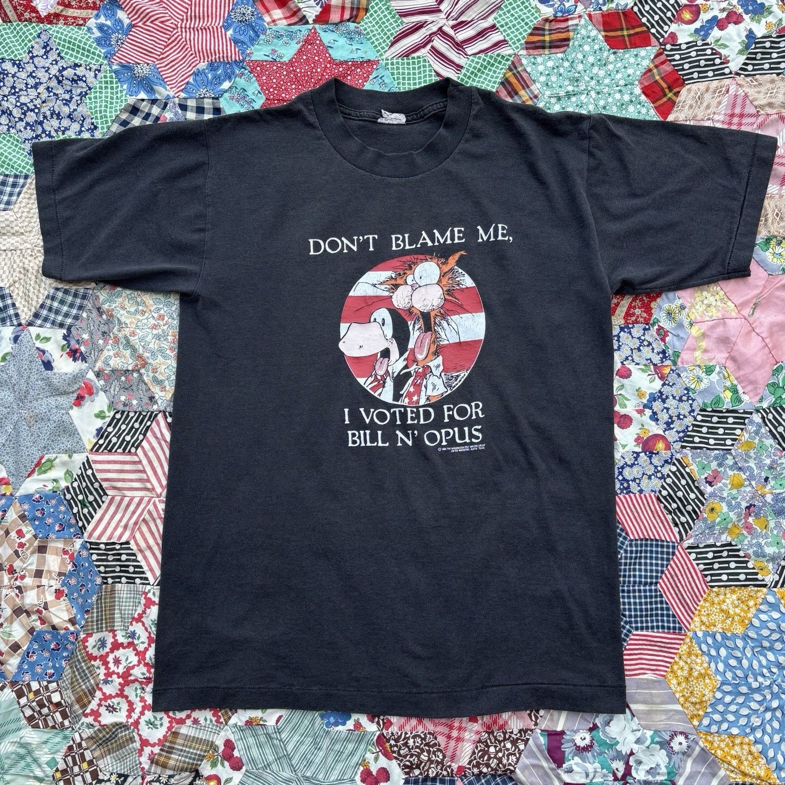 Hanes Vintage 1980s Political Comedy T-Shirt Size US M / EU 48-50 / 2 - 2 Thumbnail