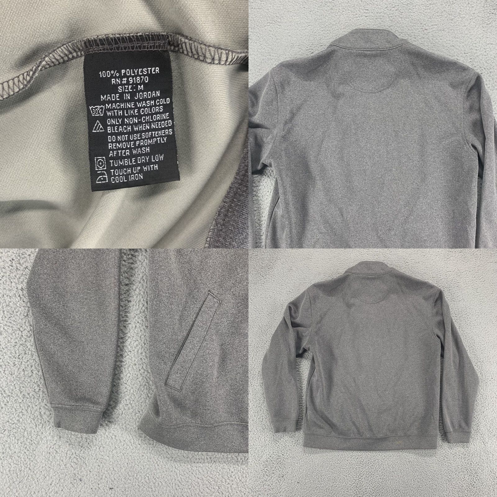 Vintage VINTAGE Pebble Beach Jacket Mens Medium Gray Full Zip Performance Pockets 100% Polyester Size US M / EU 48-50 / 2 - 8 Thumbnail