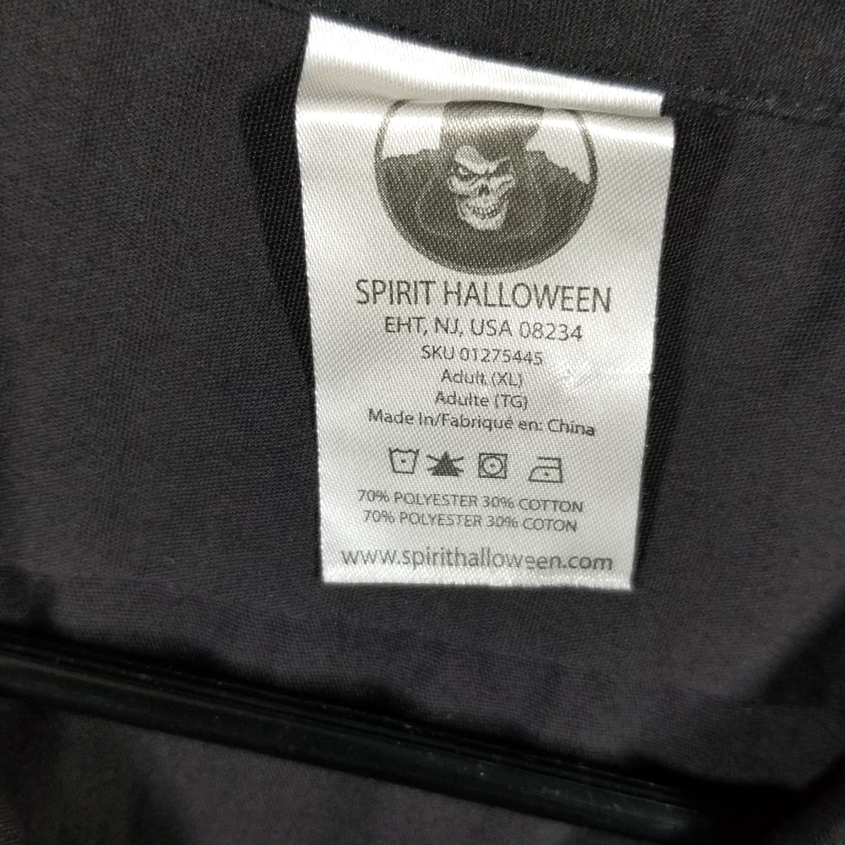 ESPIRIT Spirit Halloween Shirt Mens XL Black Scary Clown Costume Work Button Up Horror Size US XL / EU 56 / 4 - 5 Thumbnail