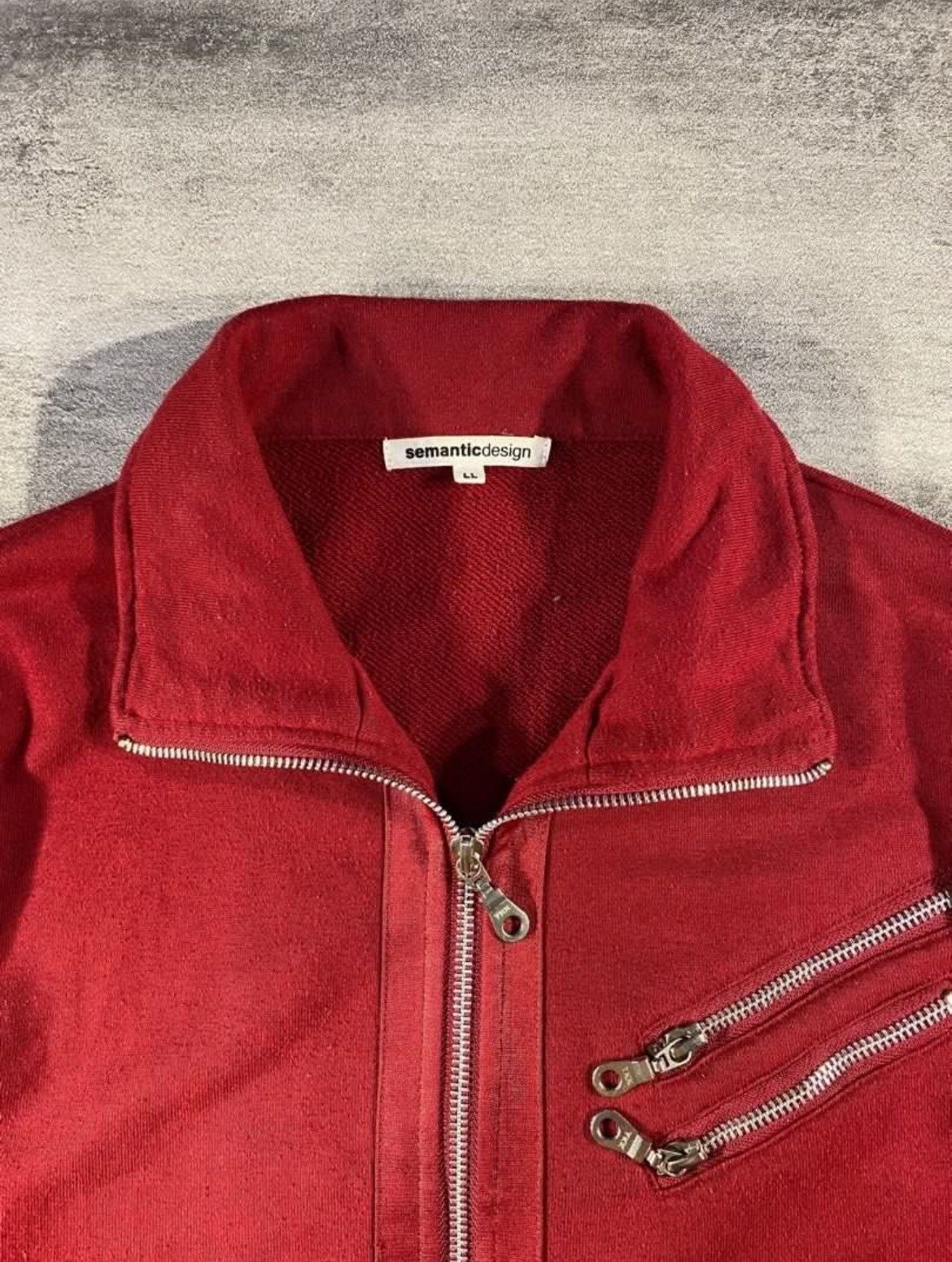Semantic design Biker Sweatshirt Jacket