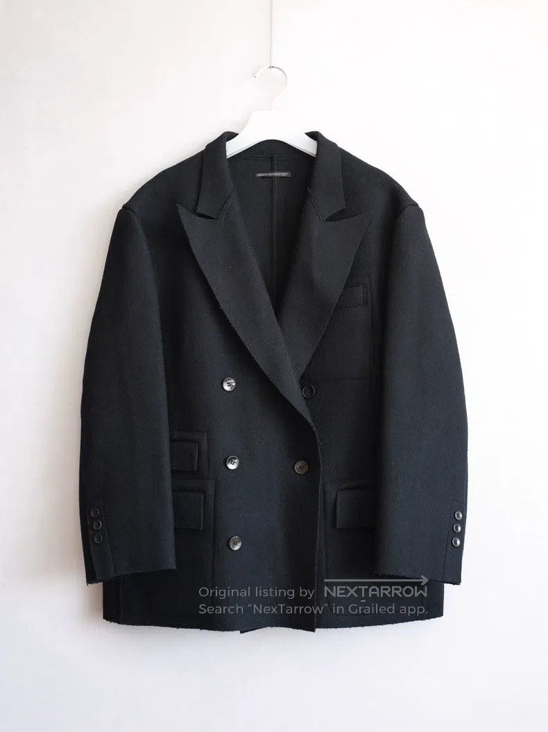 Yohji Yamamoto Yohji Yamamoto Double Breasted Woolen Blazer Size US S / EU 44-46 / 1 - 1 Thumbnail