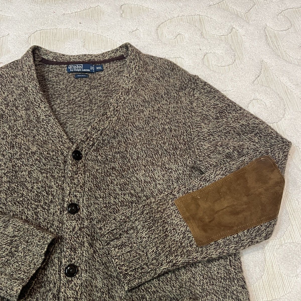 Polo Ralph Lauren Vintage Polo Ralph Lauren Wool Cardigan Elbow Patches Size US XXL / EU 58 / 5 - 3 Thumbnail