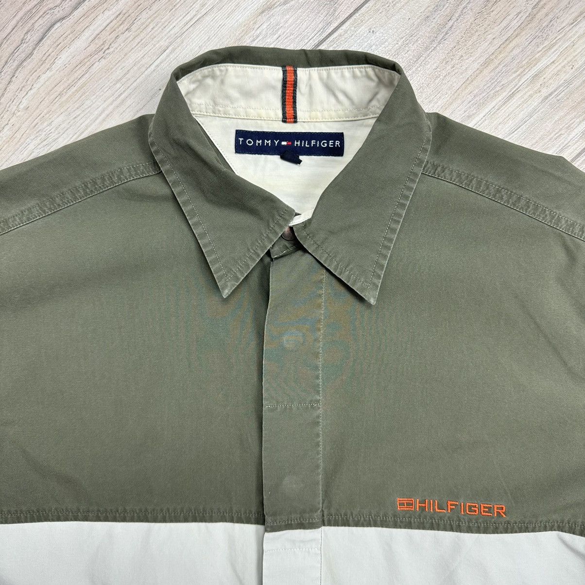 Polo Ralph Lauren Vintage Tommy Hilfiger Y2K Military Tactical Olive Shirt Size US M / EU 48-50 / 2 - 8 Thumbnail