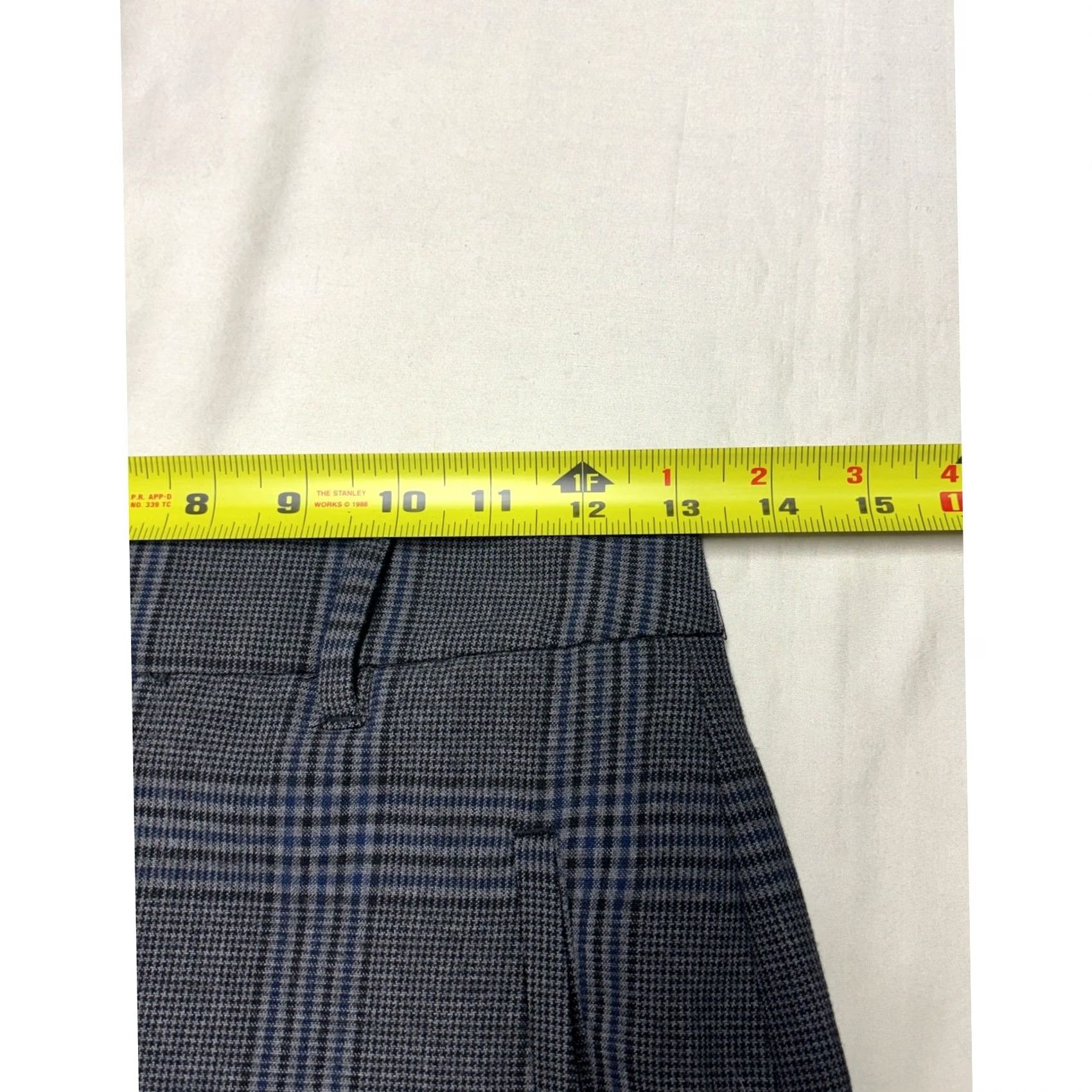 Vintage Wilfred Aritzia Plaid Wide Leg Trousers Womens 2 W26 L26 Grey Blue Glen Check Size ONE SIZE - 6 Thumbnail