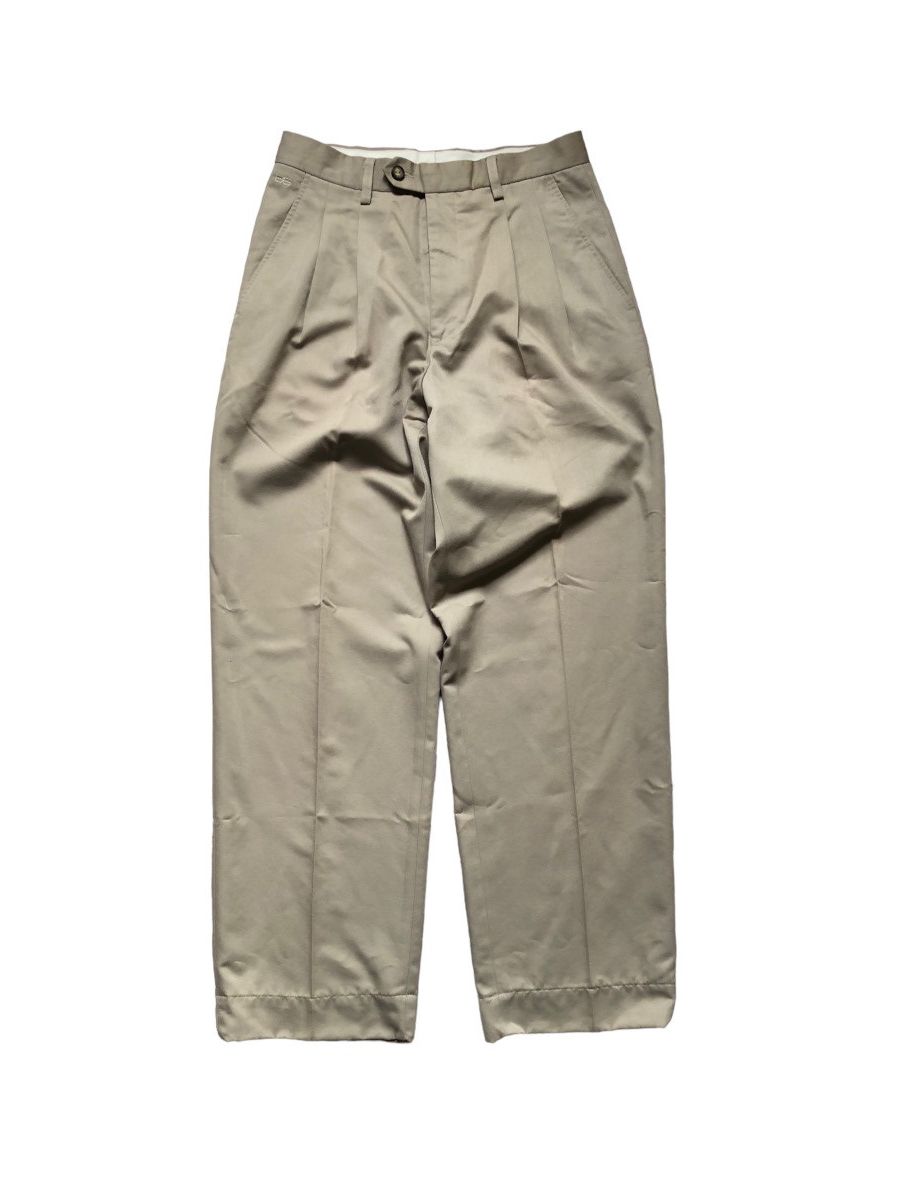 image of Vintage Balenciaga Paris Slack Pants in Khaki, Men's (Size 29)