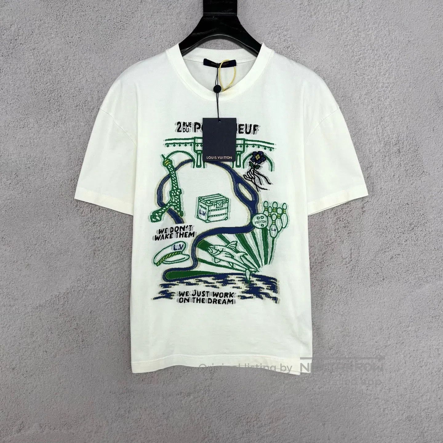 Louis Vuitton Louis Vuitton SS24 White Sunset Iron Tower Embroidered Kni Size US S / EU 44-46 / 1 - 1 Thumbnail