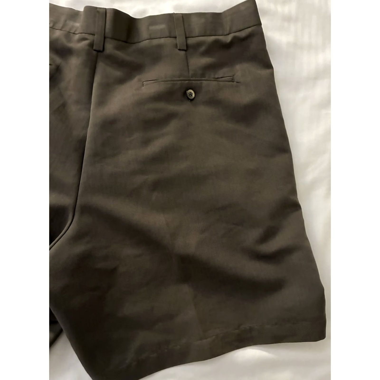 Gustin Austin Men's Front Pleated Khaki Shorts Inseam 8” Sz 38 Size US 38 / EU 54 - 6 Thumbnail