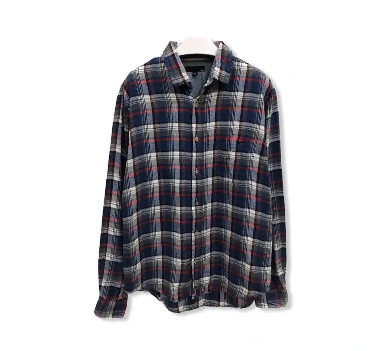 Flannel × Japanese Brand Japanese Brand Adp Plaid Tartan Flannel Shirt 👕 Size US M / EU 48-50 / 2 - 1 Thumbnail