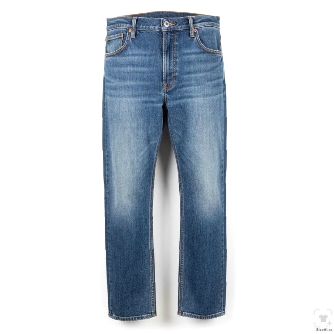 Levi's Levi's 505 Jeans Mens Regular Zip Fly Straight Light Blue Wash 30in Inseam 36W 30L Denim Cotton Elastodiene Size US 36 / EU 52 - 2 Thumbnail