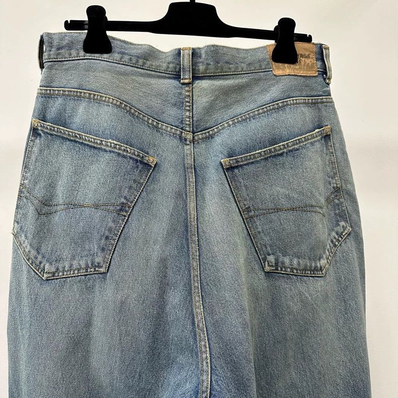 Balenciaga Balenciaga size s FW22 Storm Show Baggy Washed Worn Wide Le Size US 28 / EU 44 - 4 Thumbnail