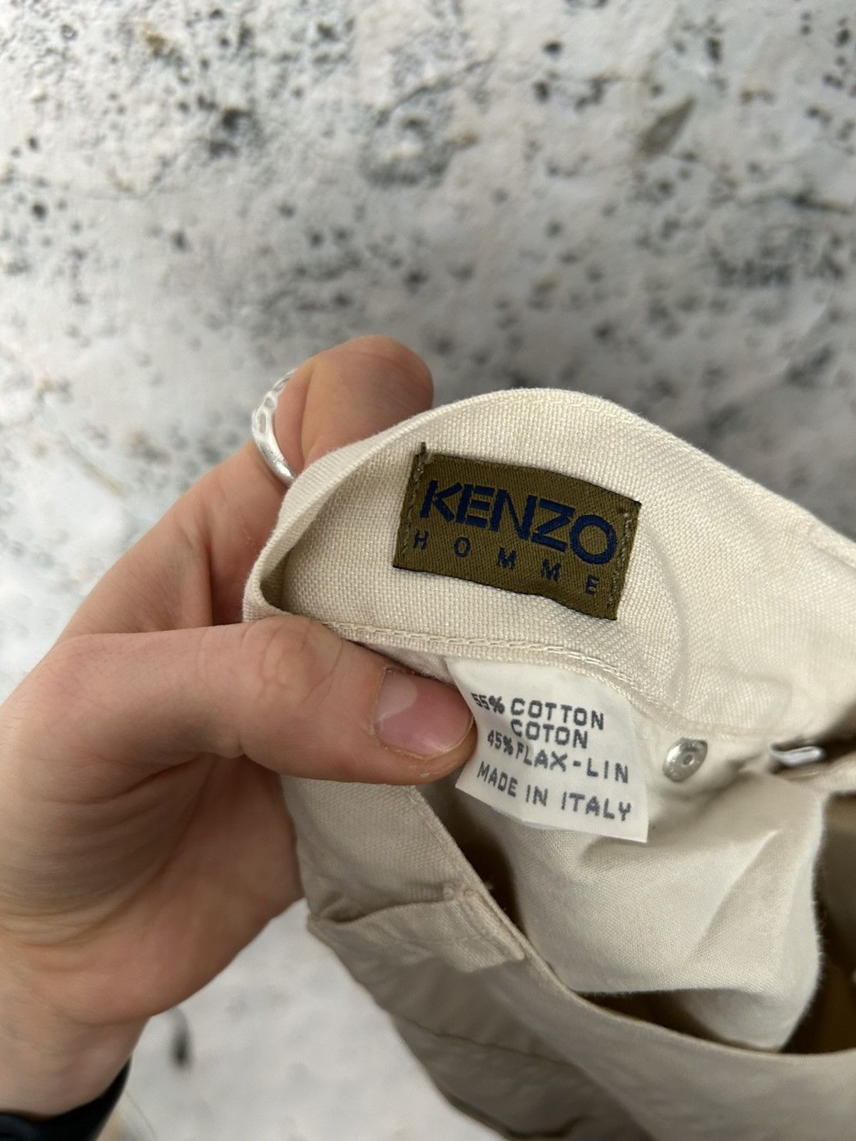 Kenzo Vintage Kenzo Homme Linen Pants Avantgarde Designer Archival Size US 36 / EU 52 - 8 Thumbnail
