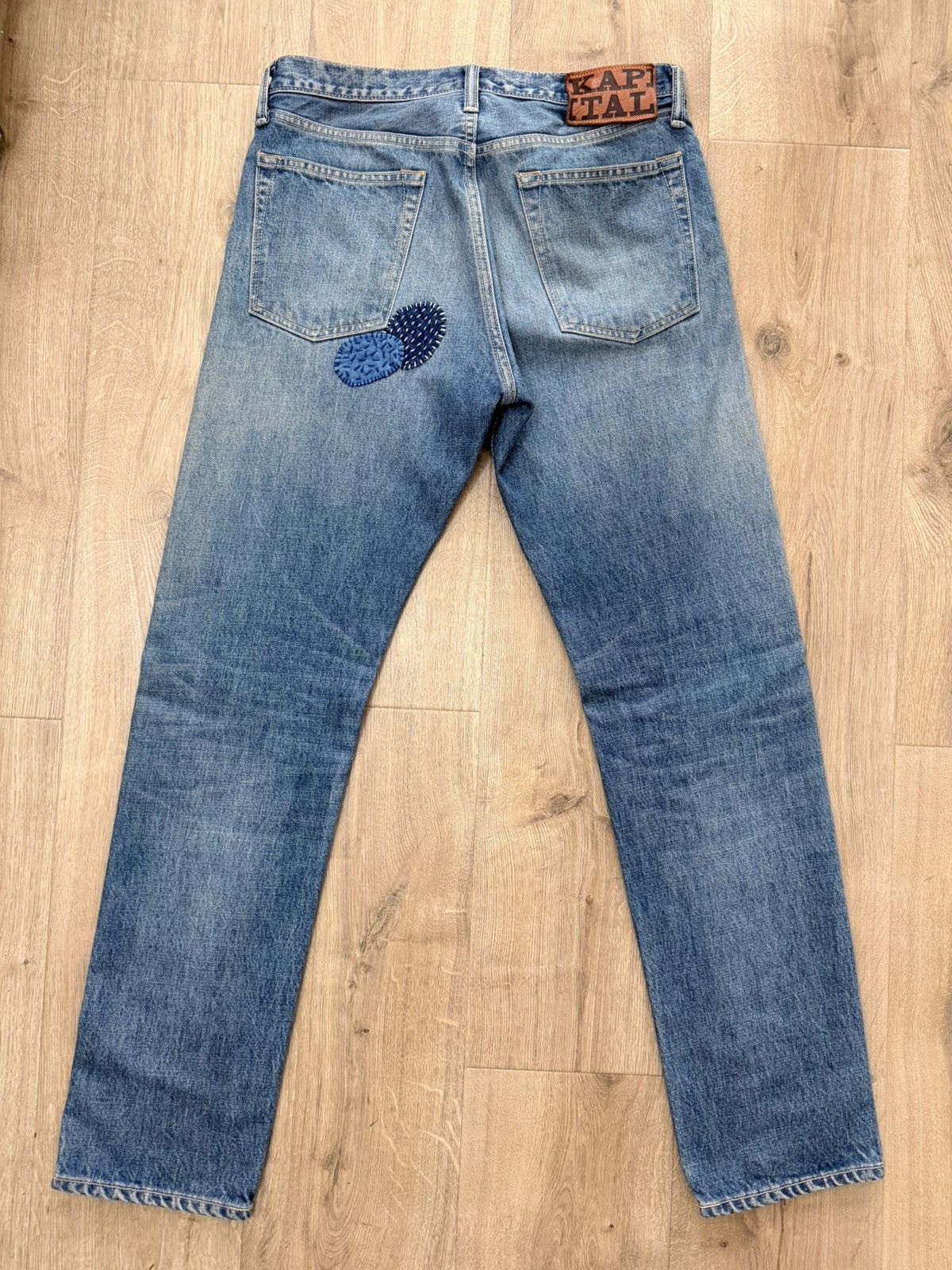 Kapital 14Oz Denim 5P Monkey CISCO (Cactus Embroidery) Size US 30 / EU 46 - 2 Thumbnail