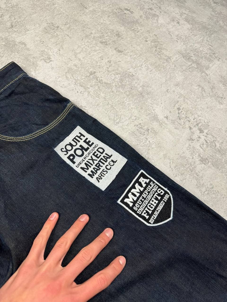 Southpole RARE Southpole Fight Club Blue Baggy Y2K Jeans Size 36 Size US 36 / EU 52 - 14 Thumbnail