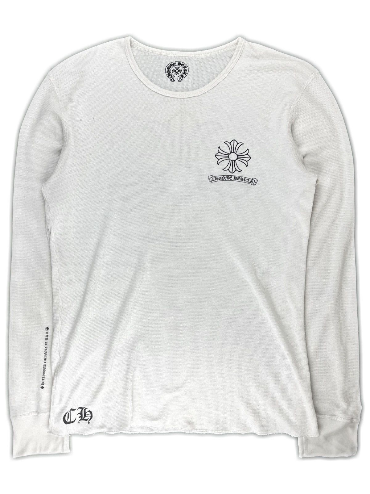 Chrome Hearts Cross Thermal Longsleeve Tshirt White