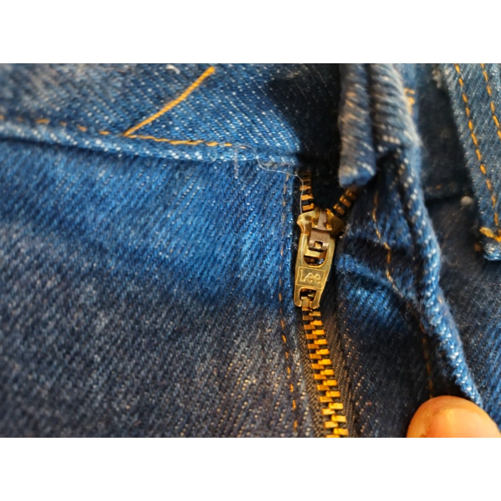 Lee VINTAGE Lee Riders Jeans Mens 54x30 Cotton Denim Union Made USA 90s Straight Fit Blue Size US 38 / EU 54 - 5 Thumbnail