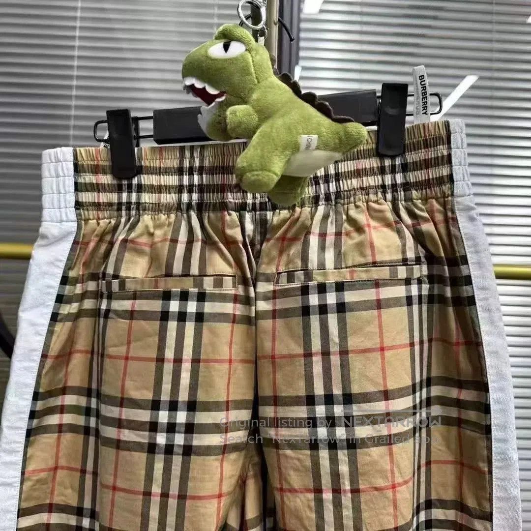 Burberry Burberry White Trim Check Pants. Size 33" - 2 Thumbnail