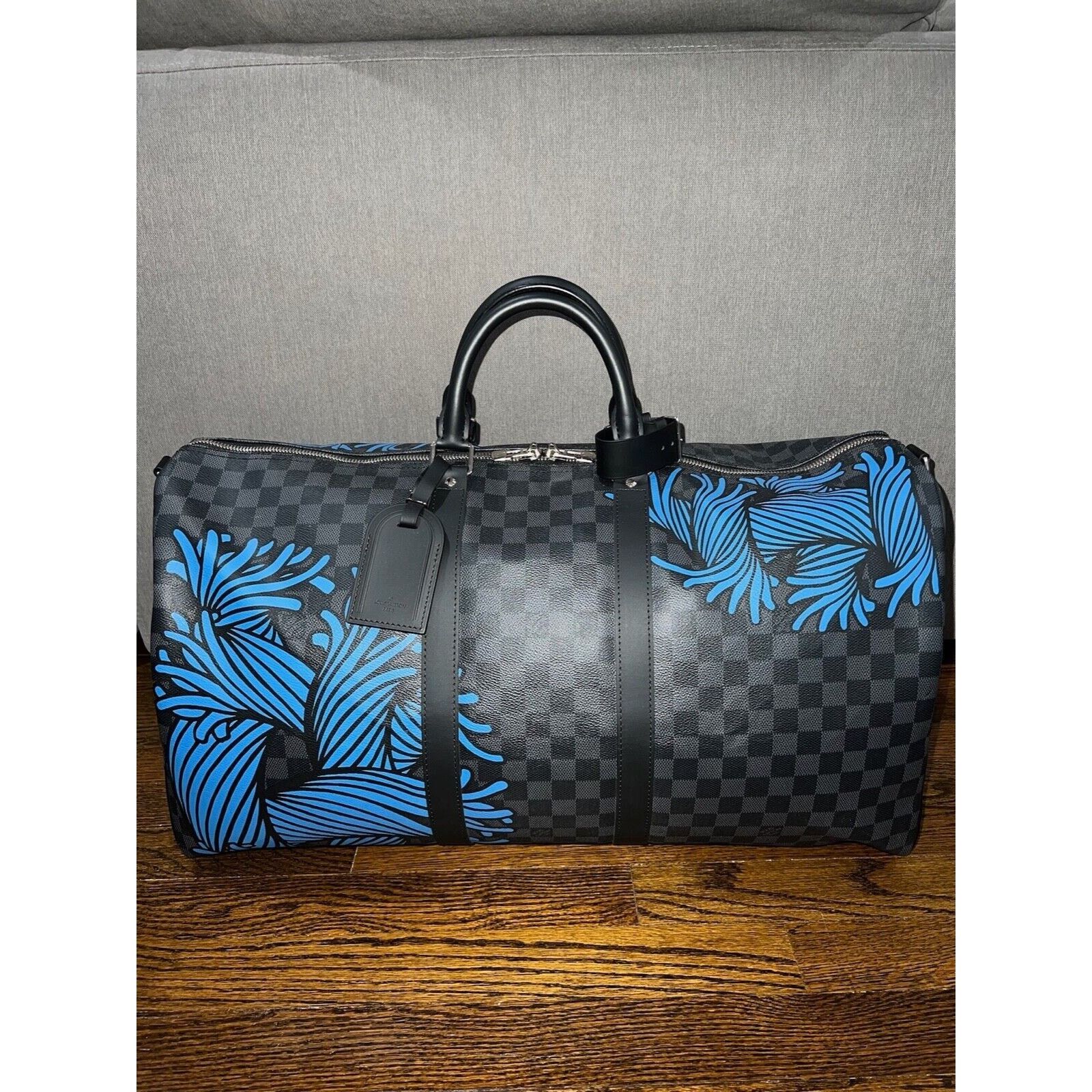 Louis Vuitton Louis Vuitton Damier Nemeth Blue Rope Weekend Travel Bag Size ONE SIZE - 2 Thumbnail
