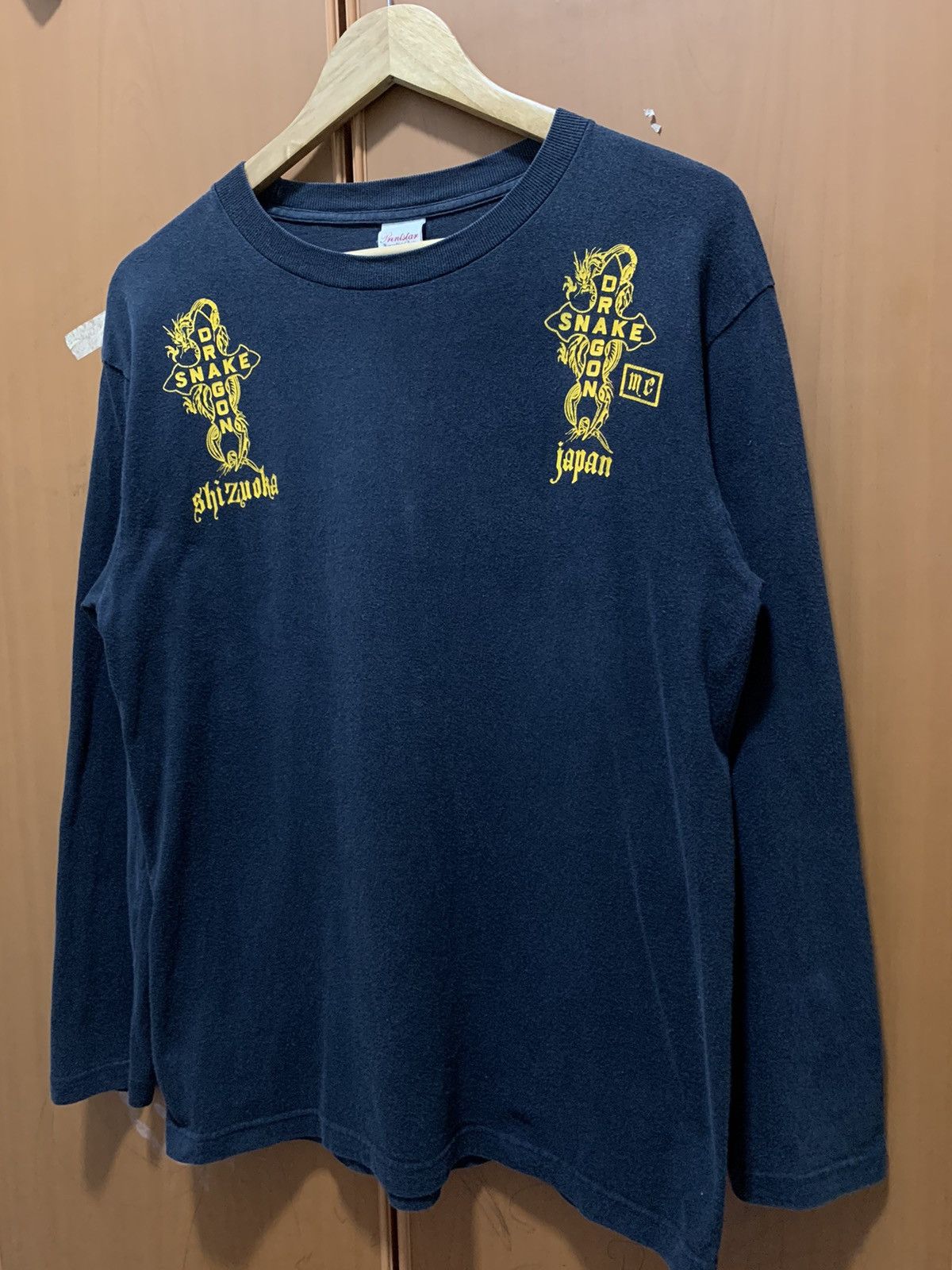 Japanese Brand Japanese Brand Snake Cross Dragon Sun Faded Long Sleeve Tee Size US M / EU 48-50 / 2 - 5 Thumbnail