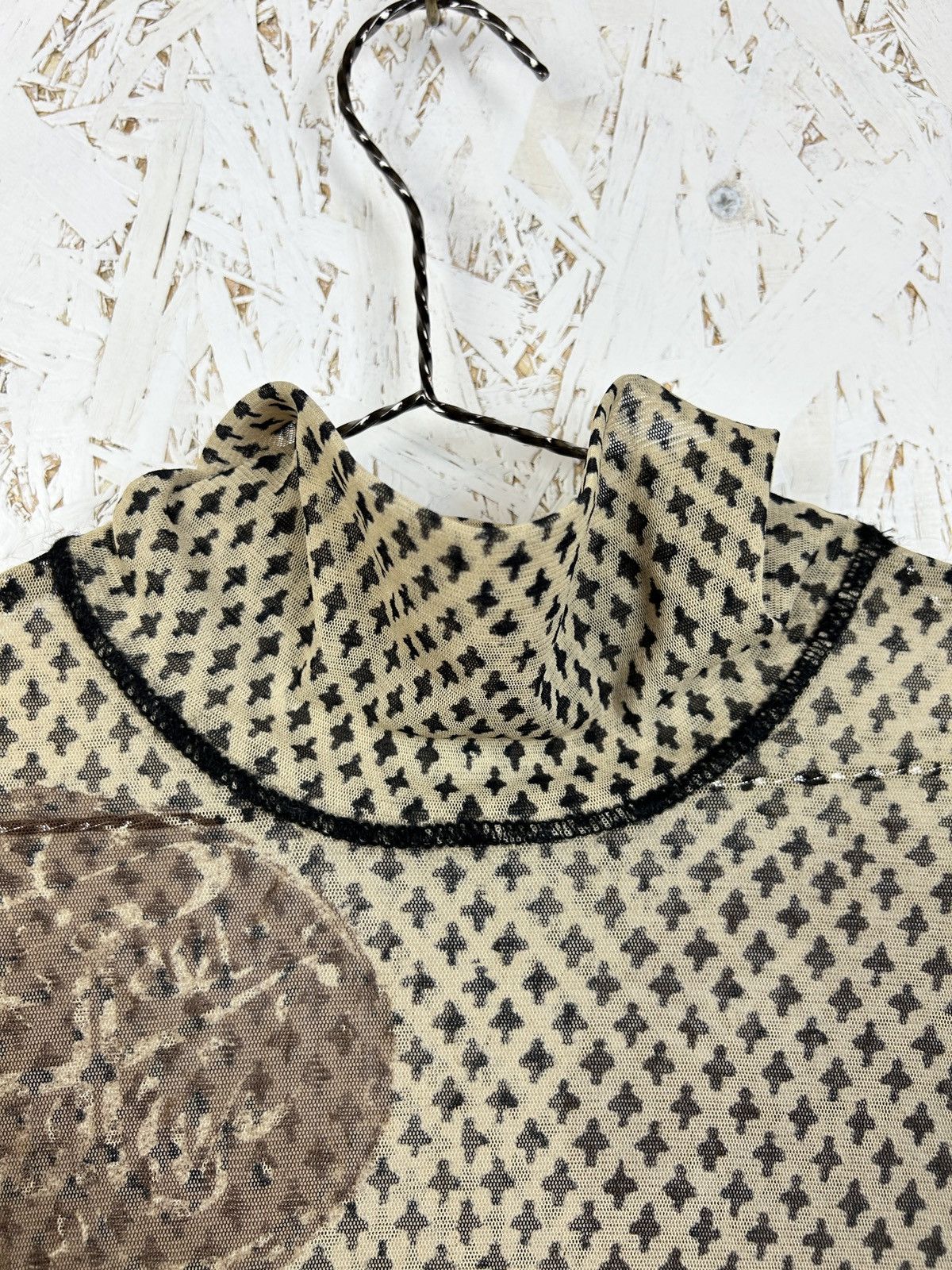 Jean Paul Gaultier Vintage Archive Jean Paul Gaultier Arabic Print Mesh L/S Size US M / EU 48-50 / 2 - 6 Thumbnail