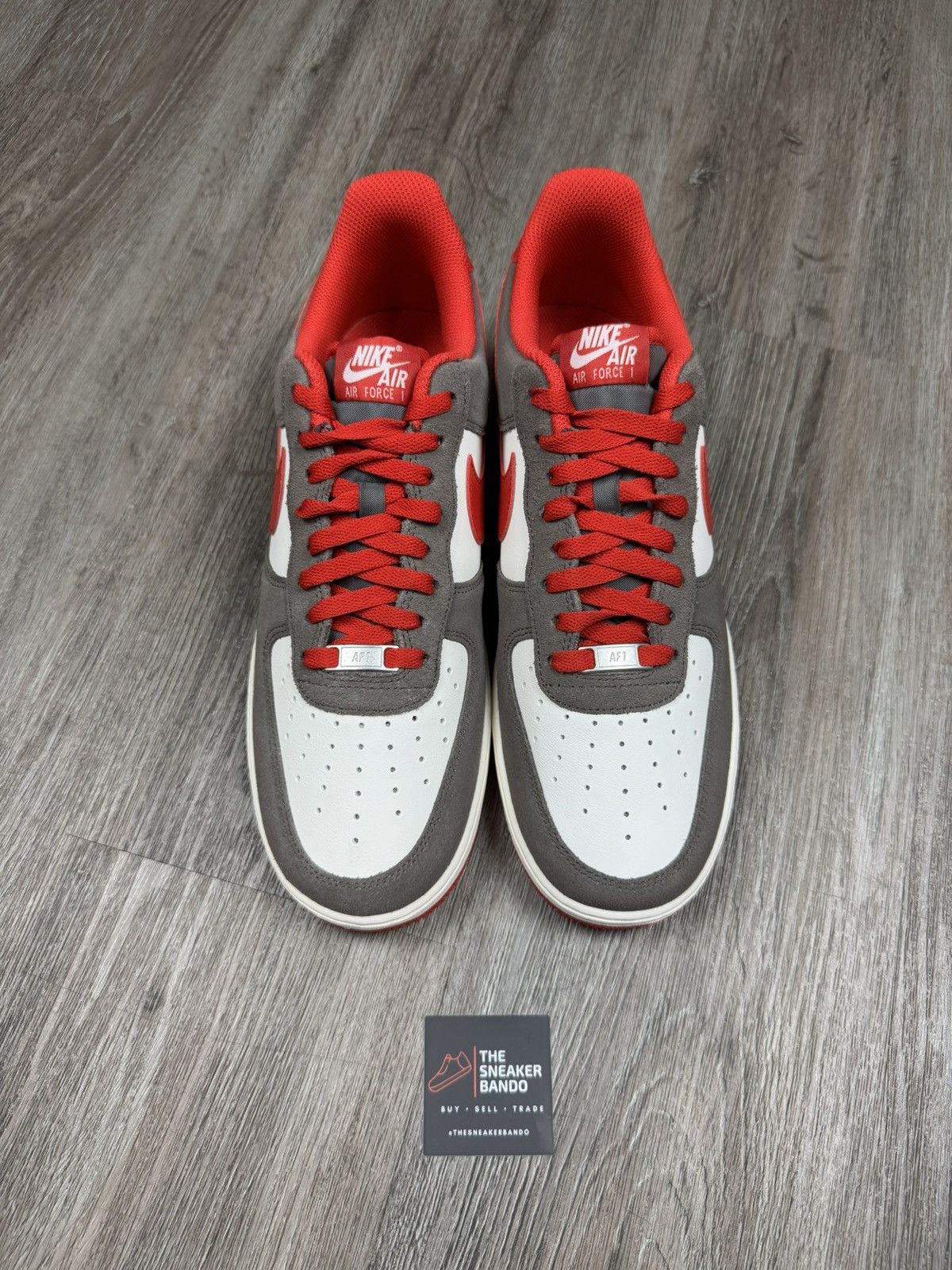 Nike Nike Air Force 1 '07 LV8 Baroque Brown University Red Size US 11 / EU 44 - 2 Thumbnail